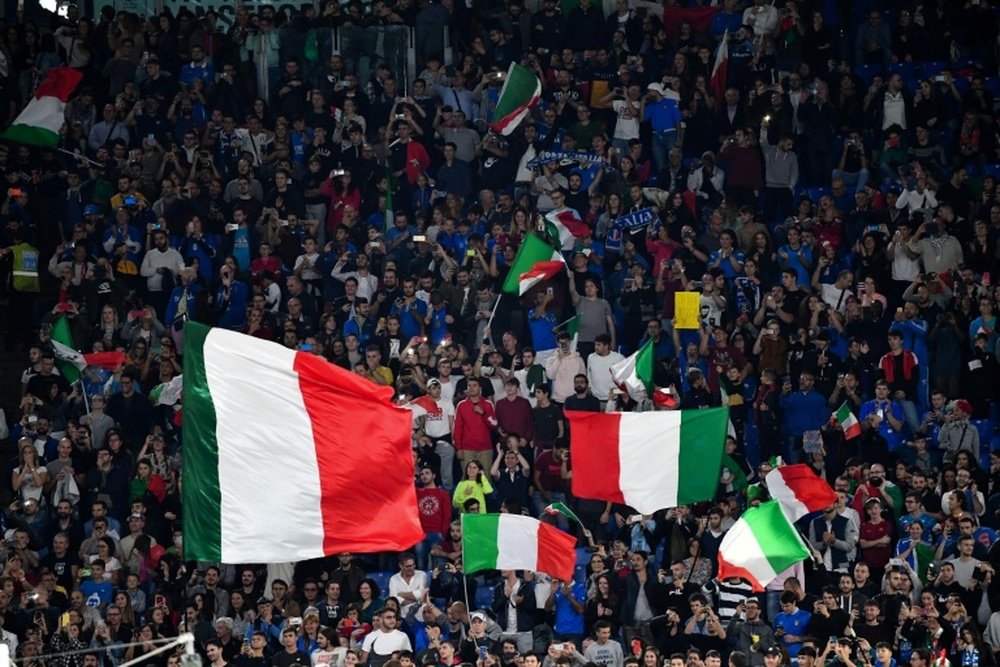 Fans will be allowed to attend matches at the Stadio Olimpico in Rome. AFP