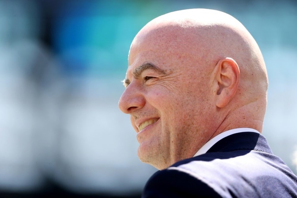Gianni Infantino wants the World Cup to be held biennially instead of every four years. AFP