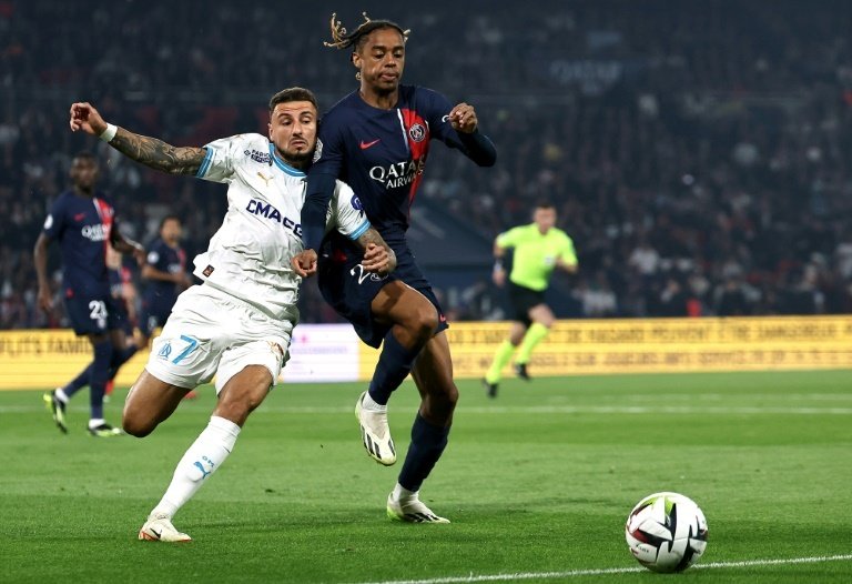 PSG's 4-0 win over Marseille in September was overshadowed by homophobic chants. AFP