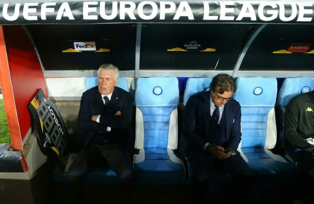 Napoli coach Carlo Ancelotti. AFP