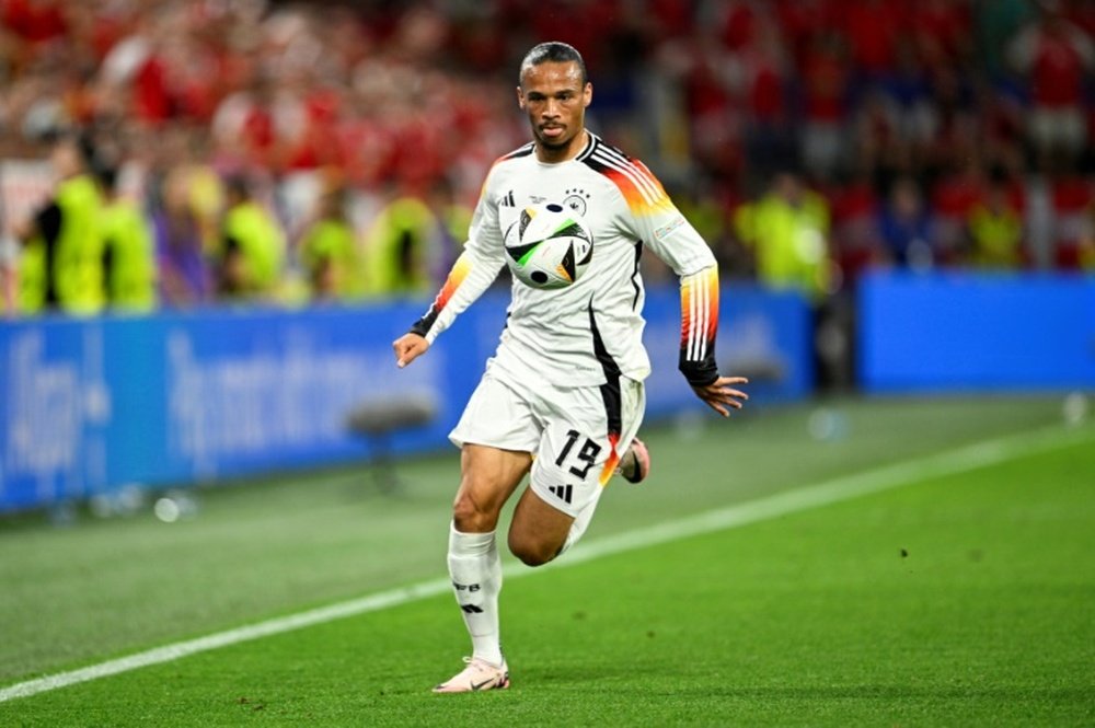Sane started for the first time in 2024 against Denmark. AFP