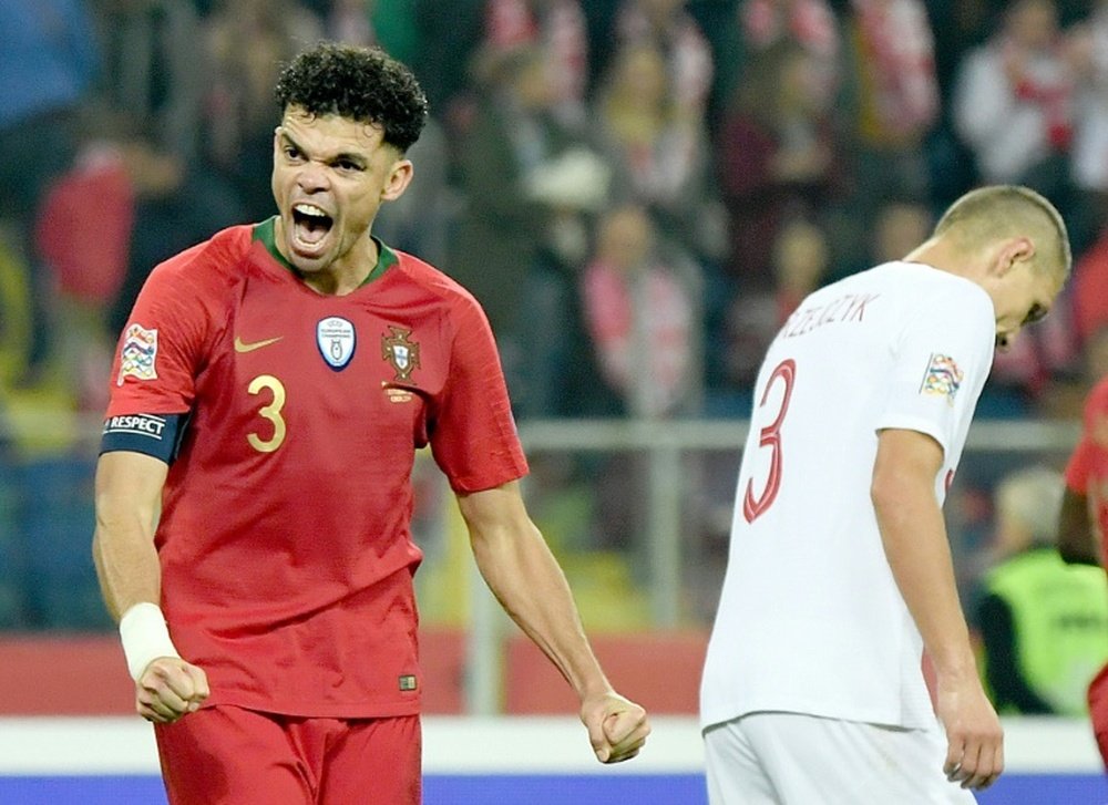 Pepe limped off in Portugal's win against Switzerland. AFP