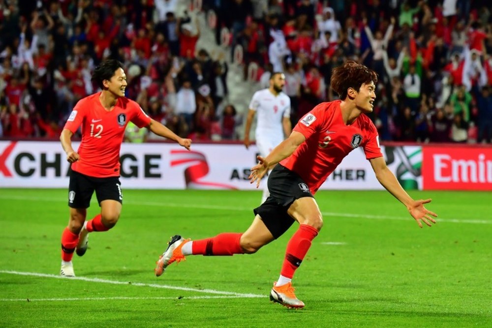 South Korea scraped into the quarter-finals of the Asia Cup. AFP