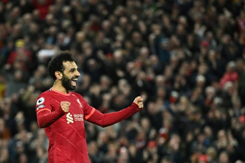 Mohamed Salah's 30 goals so far this season have spearheaded Liverpools quadruple bid. AFP