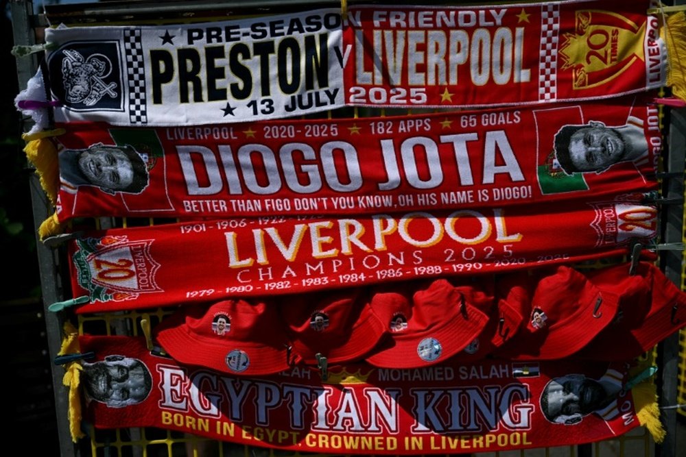 Diogo Jota will be remembered at Liverpools pre-season friendly at Preston. AFP