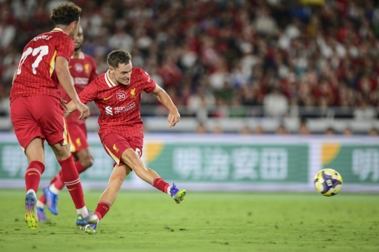 Wirtz scored his first goal for Liverpool in Wednesdays pre-season friendly. AFP