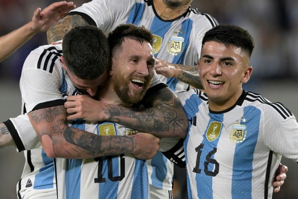Messi goal tops off Argentina's homecoming celebration. AFP