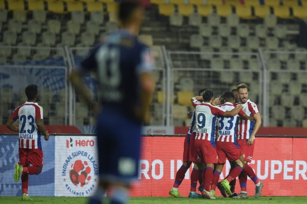 ATK became the ISL champions behind closed doors. AFP