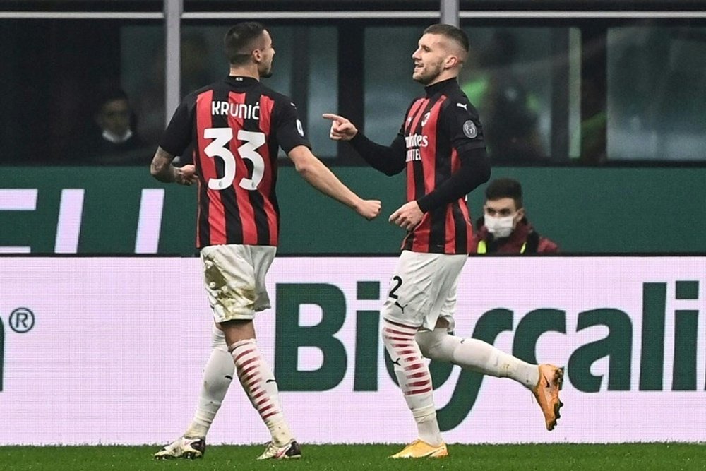 Ante Rebic (R) and Ante Rebic have both got over coronavirus. AFP