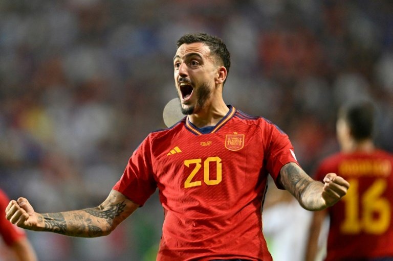 Joselu's poached effort put Spain within reach of their first trophy in over a decade. AFP
