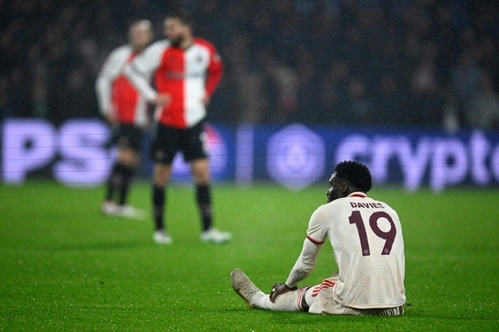 Davies will be out for the time being with a hamstring tear. AFP