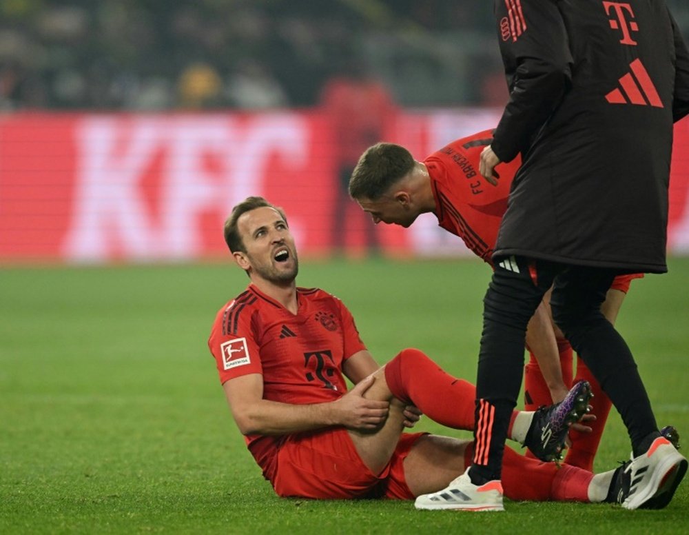 Harry Kane suffered an injury against Borussia Dortmund. AFP