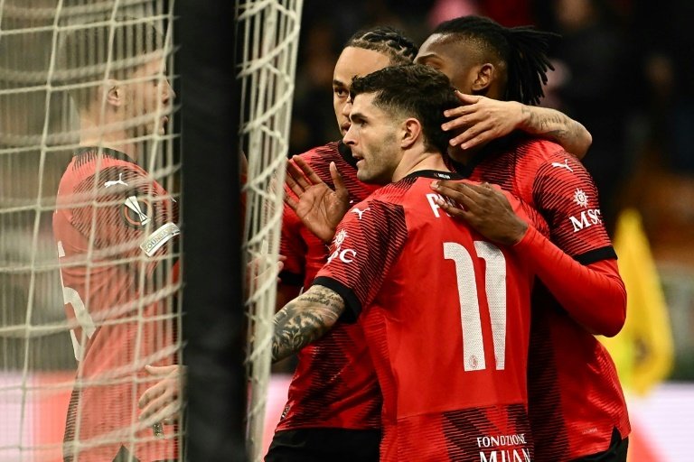 Christian Pulisic fired AC Milan up to second in Serie A with the only goal in Sunday's 1-0 win over lowly Empoli, while Lecce coach headbutted Verona striker Thomas Henry after his team's 1-0 defeat to their relegation rivals.