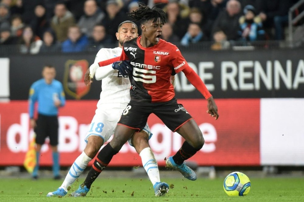Rennes coach thinks Camavinga should not leave Rennes for another year. AFP