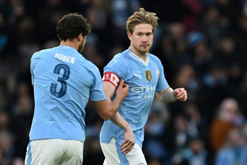 De Bruyne had been sidelined since his hamstring during the game against Burnley. AFP