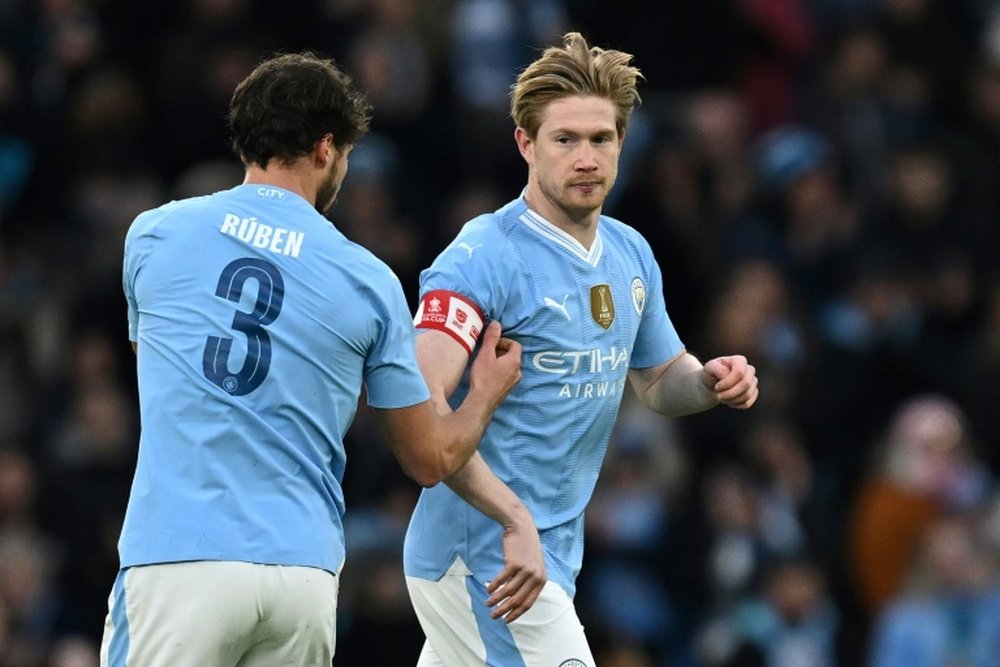 De Bruyne played for the first time since the opening day of the Premier League season. AFP