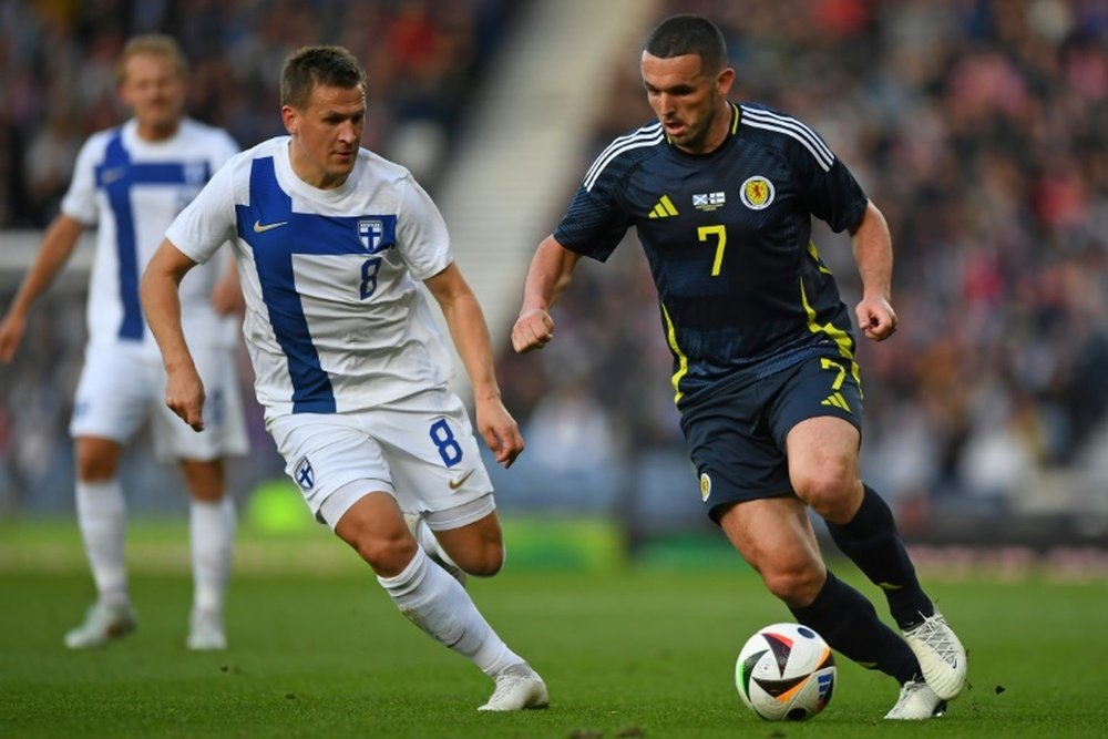 McGinn has been central to Unai Emery's transformation of Villa. AFP