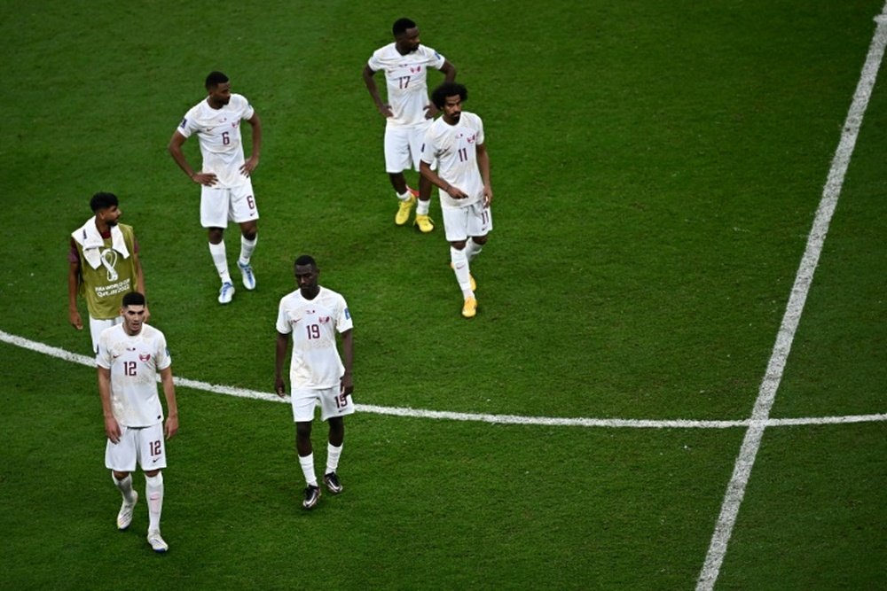 Qatar were the first team to be eliminated from the World Cup. AFP