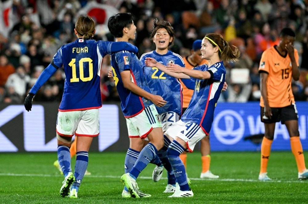 Japan flattened Zambia in their opening match. AFP