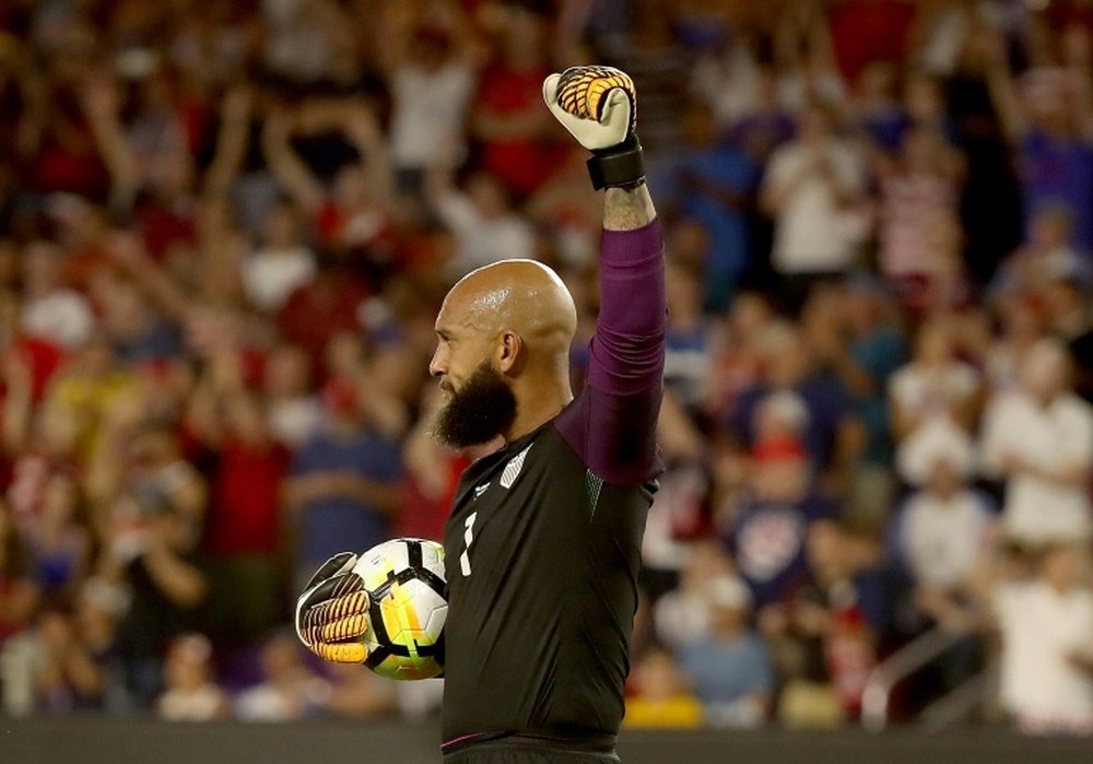 The veteran stopper is the most capped player in USA history. AFP