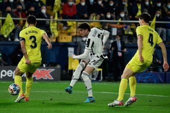 Dusan Vlahovic scored after just 32 seconds in Juventus 1-1 draw with Villarreal on Tuesday. AFP