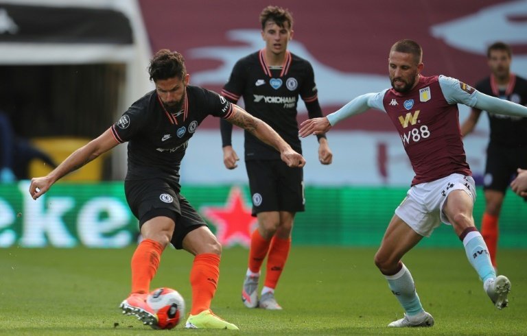 Giroud completes Chelsea fightback to leave Villa in trouble