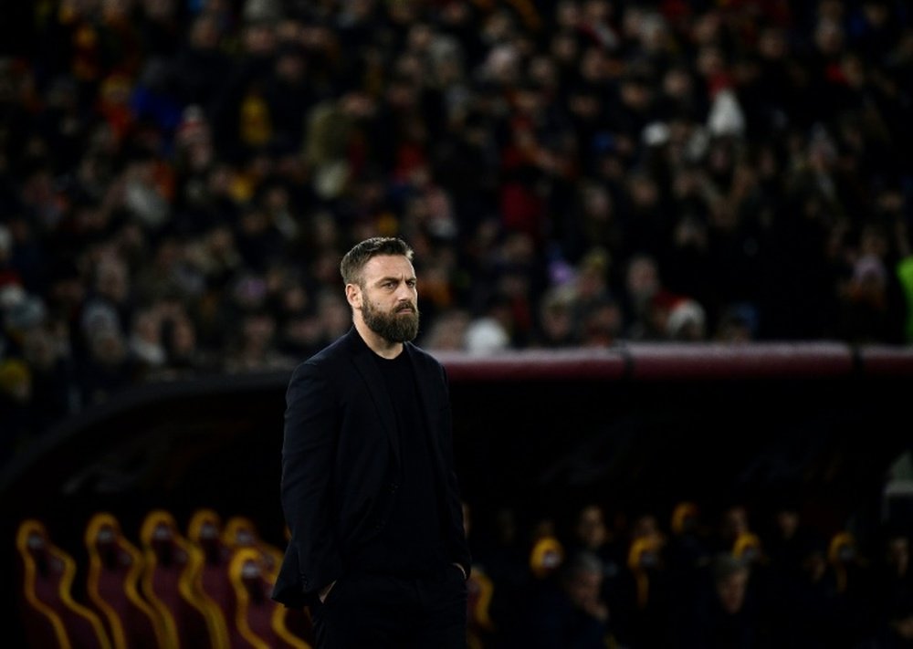 Daniele De Rossi made his debut as Roma coach on Saturday. AFP