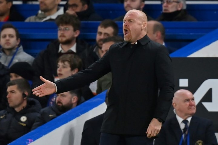 Dyche has demanded Everton give more in their fight to avoid relegation. AFP
