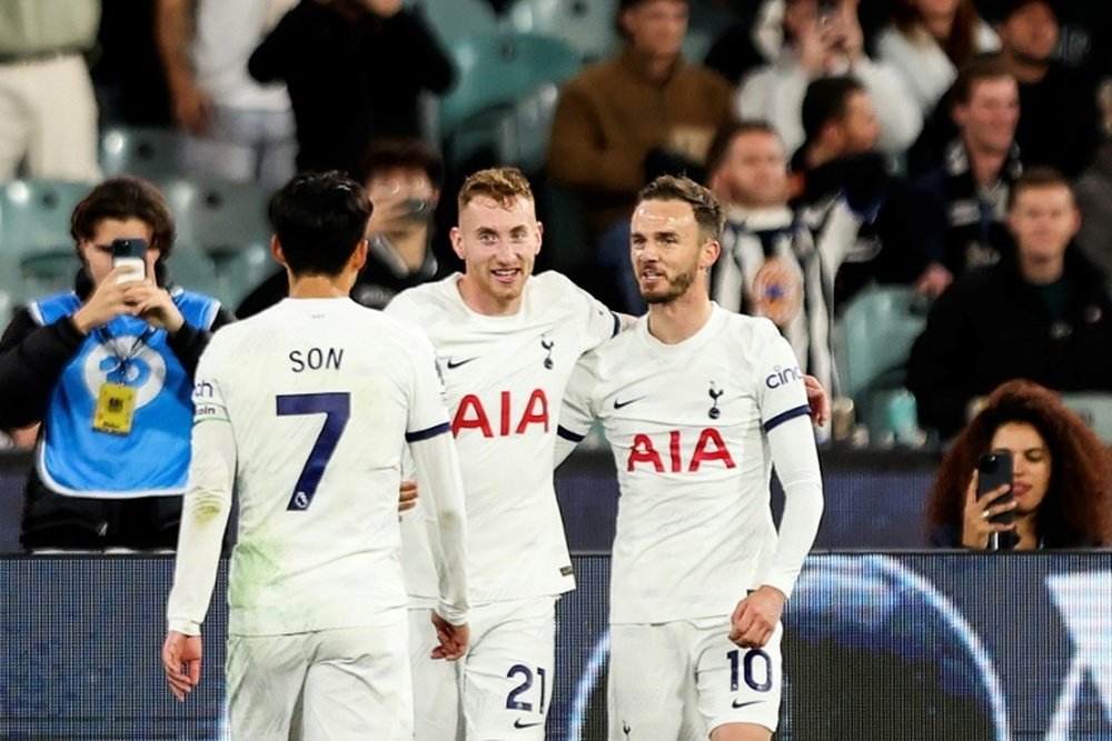 Maddison celebrated his inclusion in England's Euro 24 squad with a goal. AFP