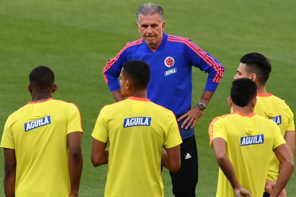 Queiroz has put the pressure on Chile ahead of Colombia's crunch match. AFP