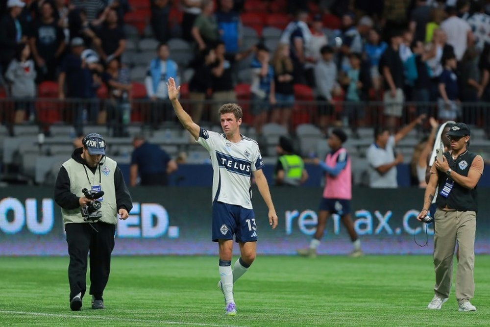 German great Mueller has goal ruled out on MLS debut for Vancouver. AFP