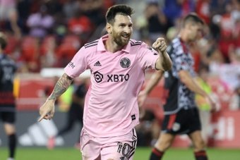 Lionel Messi came off the bench and scored as Inter Miami began their push for the Major League Soccer playoffs with a 2-0 win at New York Red Bulls on Saturday.