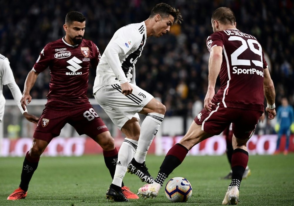 Ronaldo prevented Torino from ending a 24 year-old drought. AFP