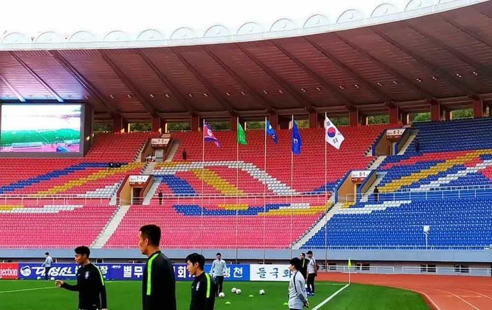 The match between the two Koreas ended goalless in closed doors encounter. AFP