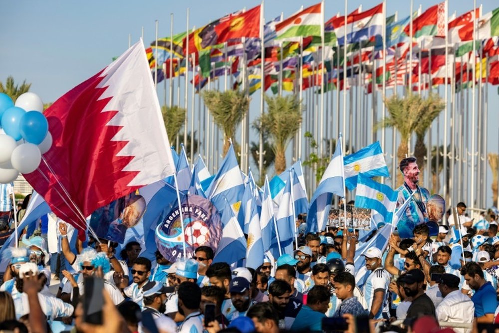 Arab supporters say the Qatar World Cup is prohibitively expensive. AFP