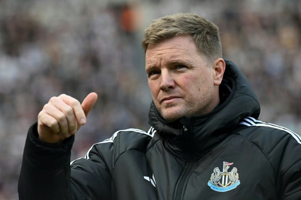 Eddie Howe's Newcastle are third in the Premier League. AFP