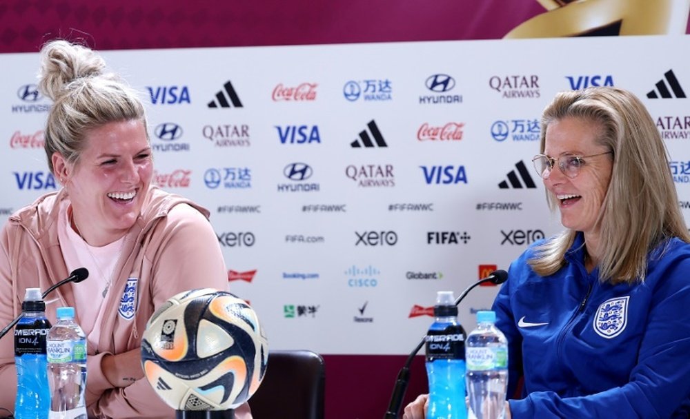 England are into the Women's WC final for the first time. AFP