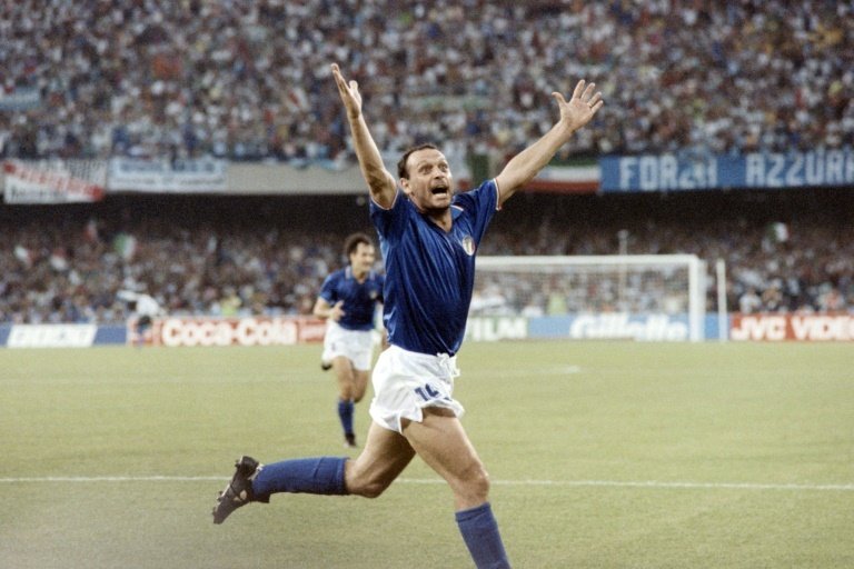 Salvatore Schillaci was top scorer at the 1990 World Cup. AFP