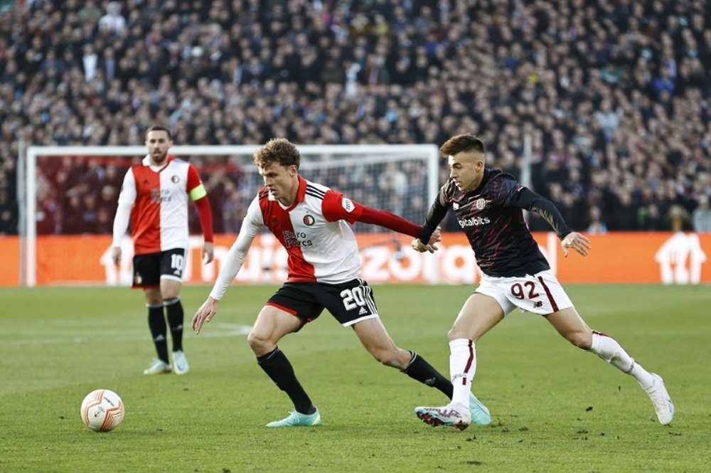 Feyenoord get first laugh over Roma. AFP