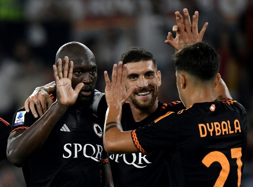 Lukaku grabbed his third goal in five league games for Roma. AFP