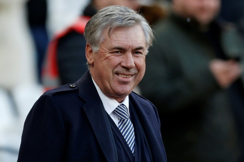 Carlo Ancelotti gave a phone call to one Everton fan with motor-neurone disease. AFP