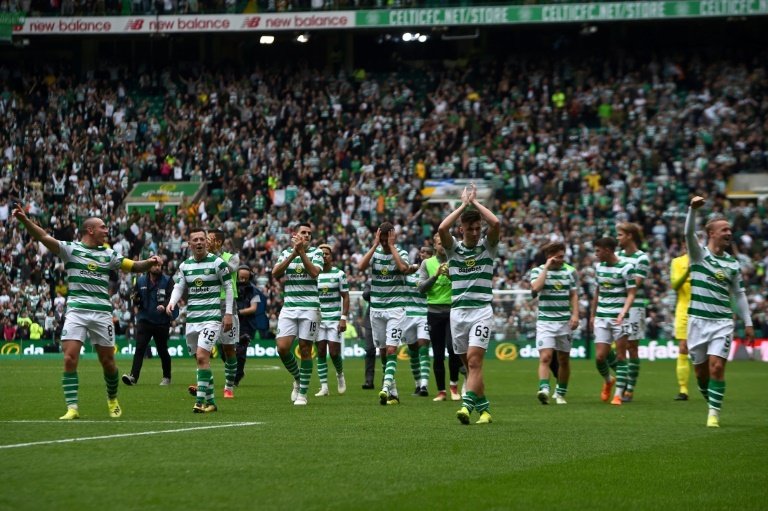 Celtic clinched an eighth straight Premiership title on Saturday, and could be making changes. AFP