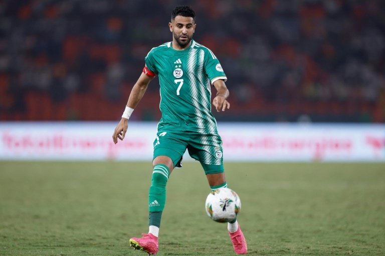 Riyad Mahrez scores as five-goal Algeria crush Liberia