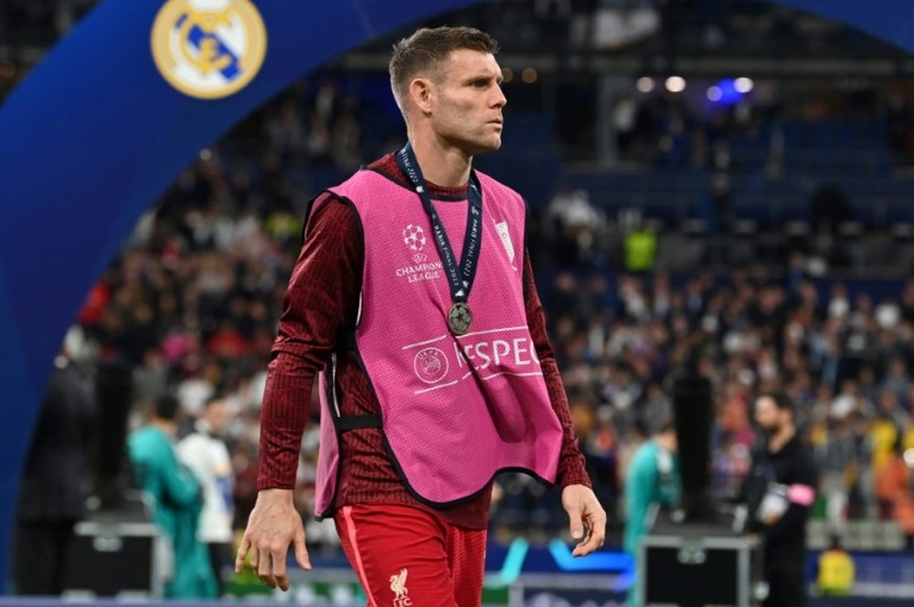 Milner extends his Liverpool contract for another year. AFP