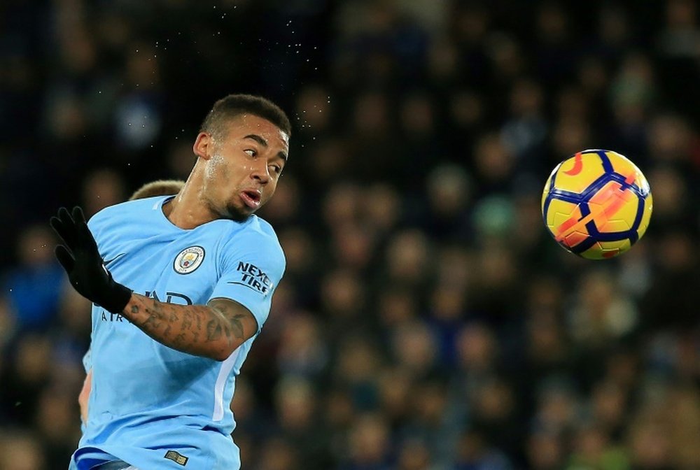 Jesus was on target in City's victory over Leicester. AFP