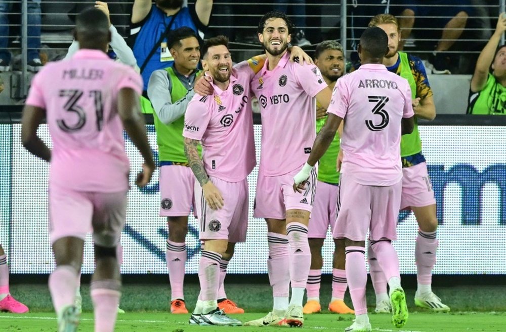 On Sunday, Messi made his first MLS appearance in Los Angeles. AFP