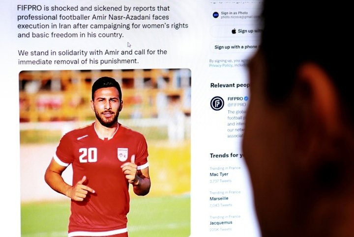 Union 'sickened' as Iranian footballer risks death