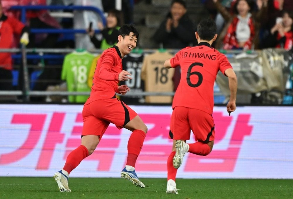 South Korea squandered a two-goal lead against Colombia. AFP