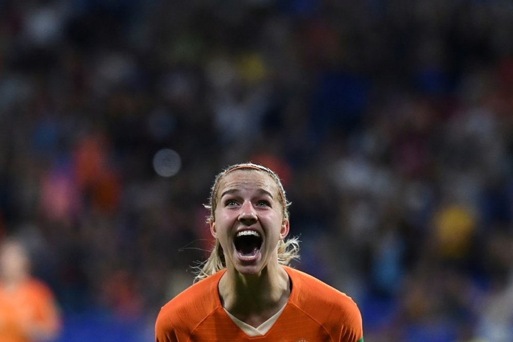 Groenen hardly shoots and scored just her third goal of her international career v Sweden. AFP
