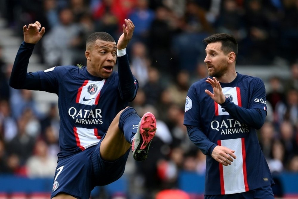 PSG are five points clear of Marseille with five matches remaining. AFP